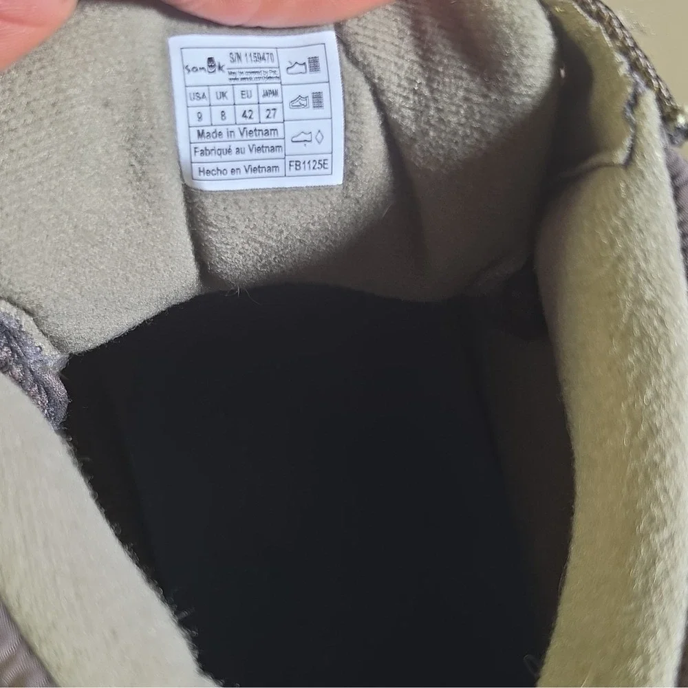 Size 9 Sorel Men's Green Lace-Up Lined Fleece Snow Boots US 9 EU 42 UK 8